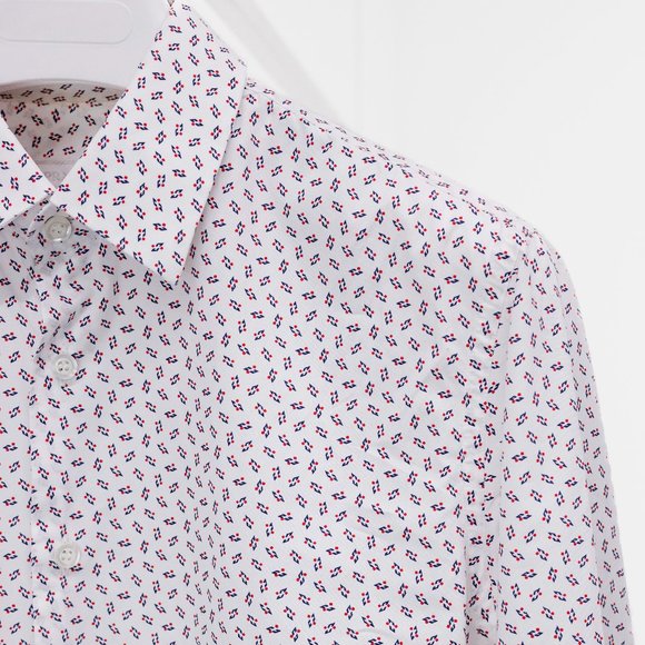 Prada Cotton Geometric Print Shirt - Picture 5 of 13